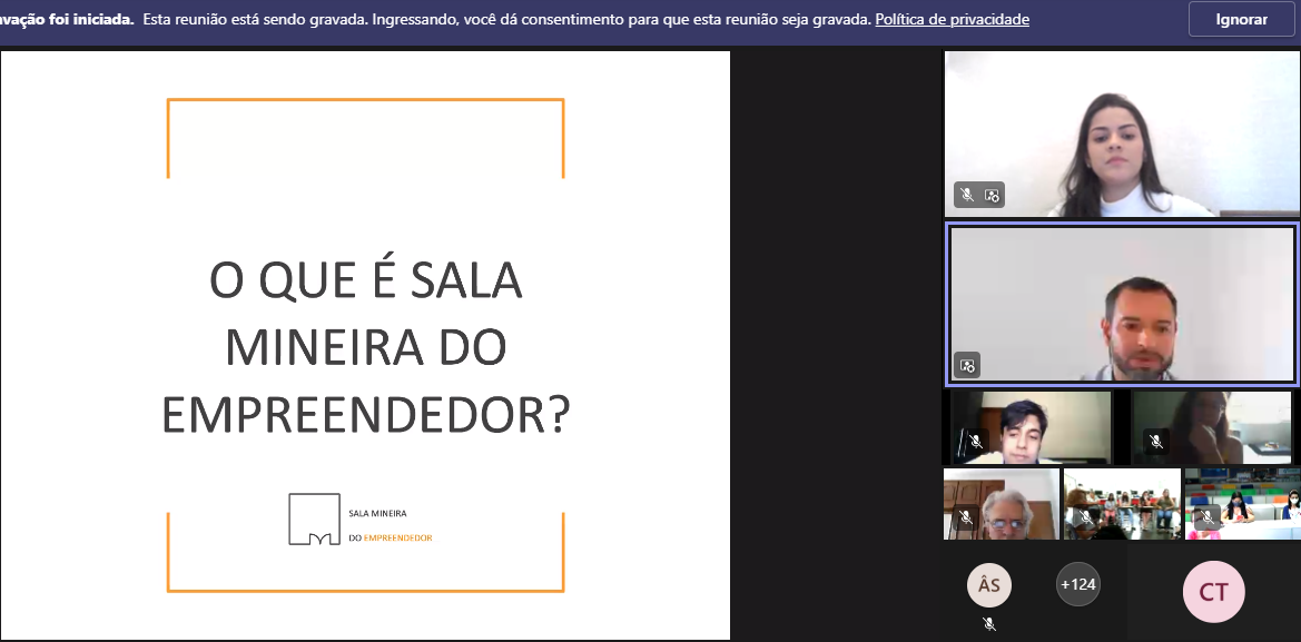 Projeto Sala Mineira do Empreendedor é apresentado no seminário Sine/MG 2022