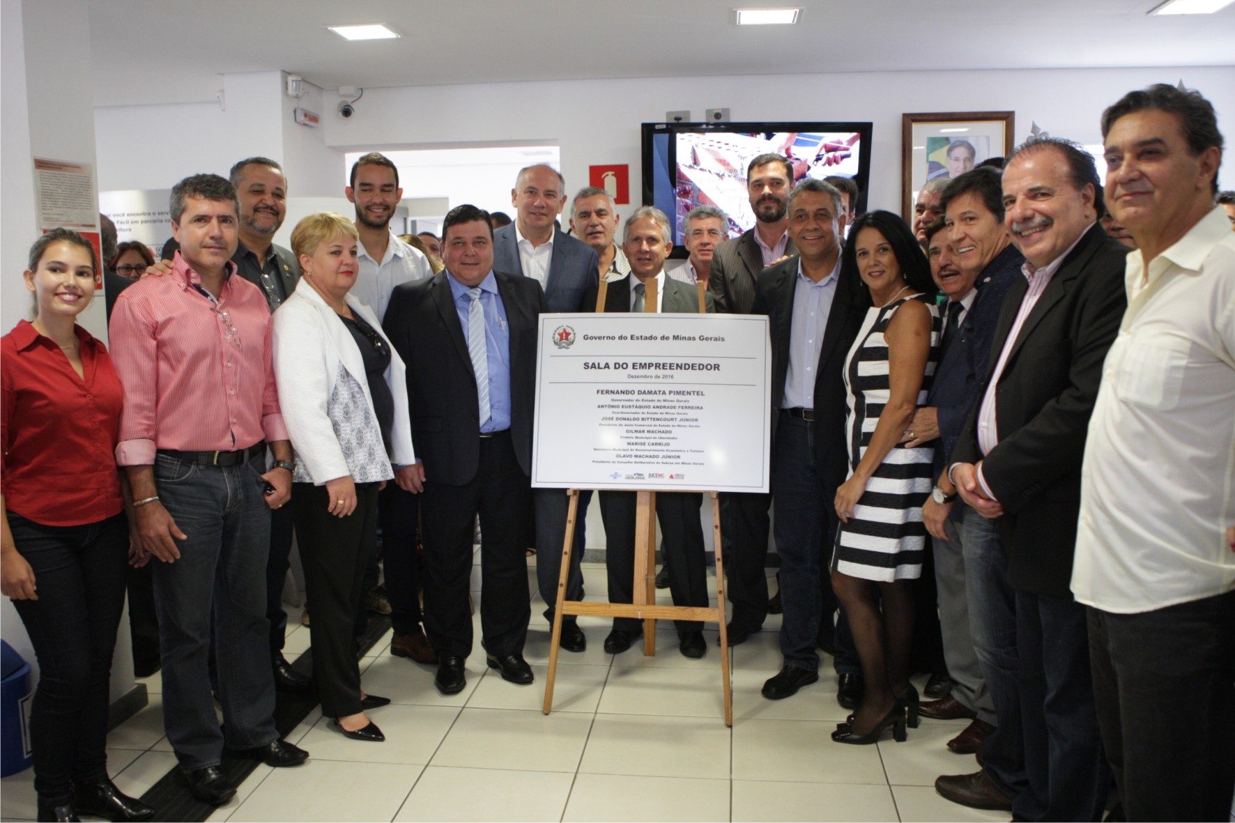 Junta Comercial, Sebrae e Prefeitura de UberlÃ¢ndia inauguraram a Sala do Empreendedor no municÃ­pio
